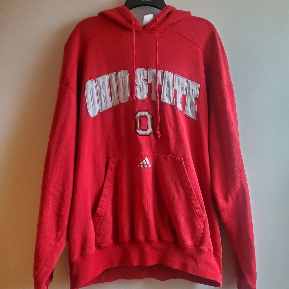 Ohio State Buckeyes adidas Sweatshirt Mens XL Red Pullover OSU Football …